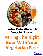 Beer goes well with meatless and vegan foods.
